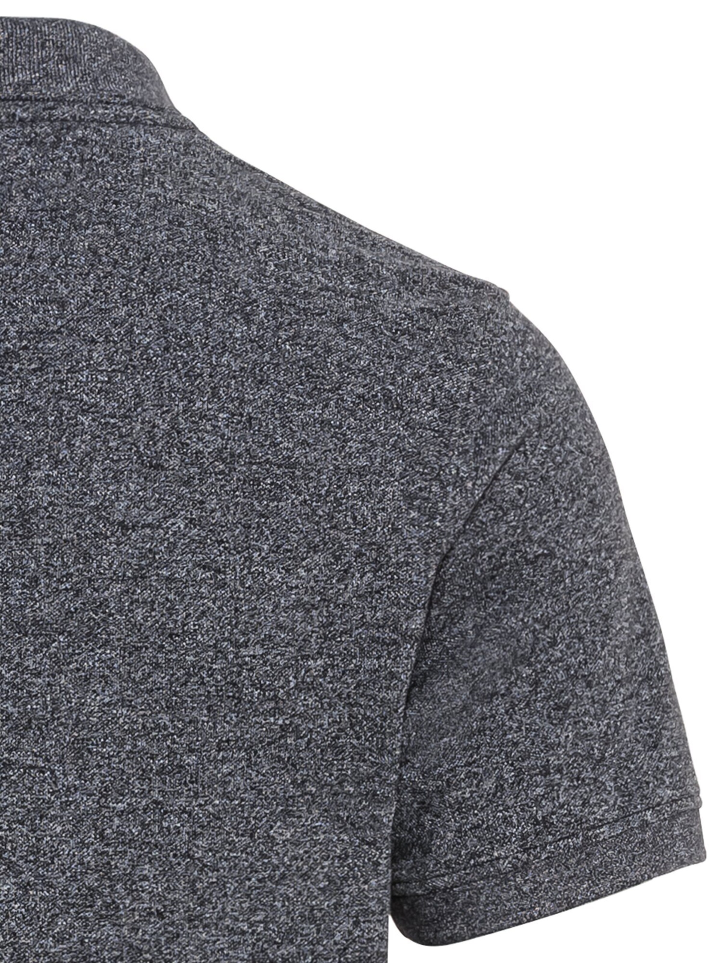 CAMEL ACTIVE Kurzarm Poloshirt aus nachhaltigem Baumwollmix in Grau