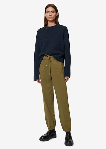 Marc O'Polo Tapered Broek in Groen