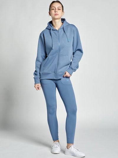 SPORTKIND Sportjacke 'Kapuzenjacke mit Reißverschluss unisex'‌‌‌‌‌ in rauchgrau, Produktansicht