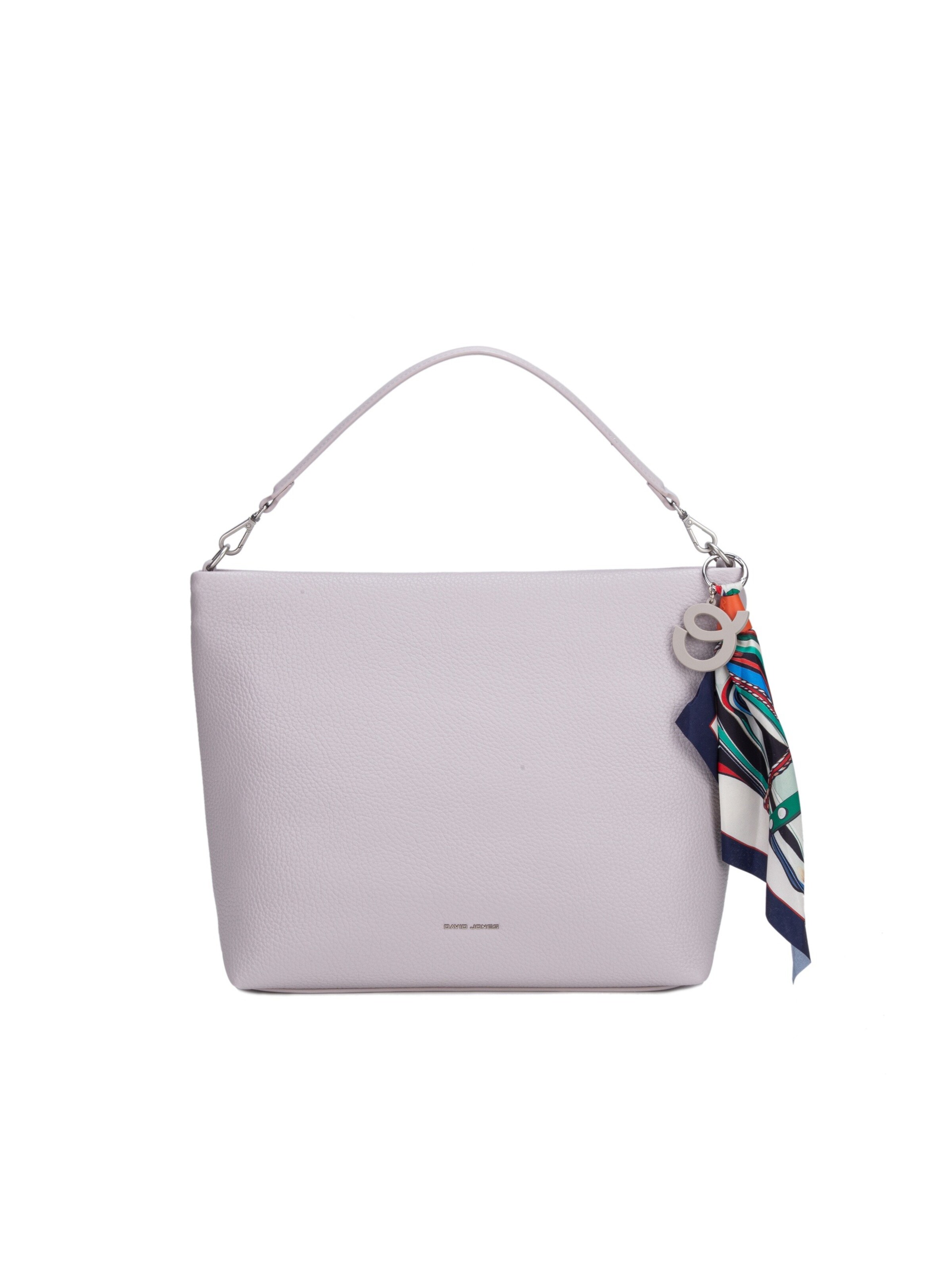 Borsa a spalla 'Borsa Hobo David Jones con Foulard Multicolore e Charm' di David Jones in lilla