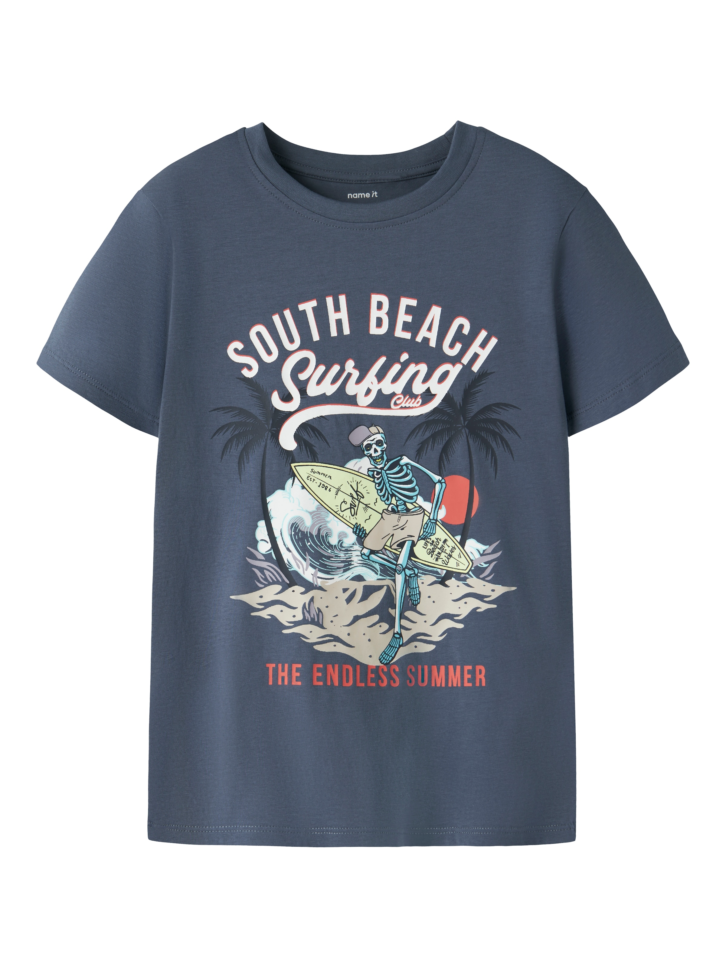 NAME IT Тениска 'NKMFRANS' в синьо: отпред