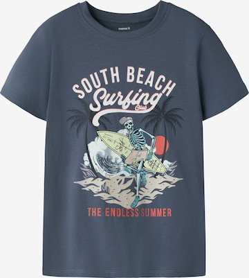 NAME IT Тениска 'NKMFRANS' в синьо: отпред