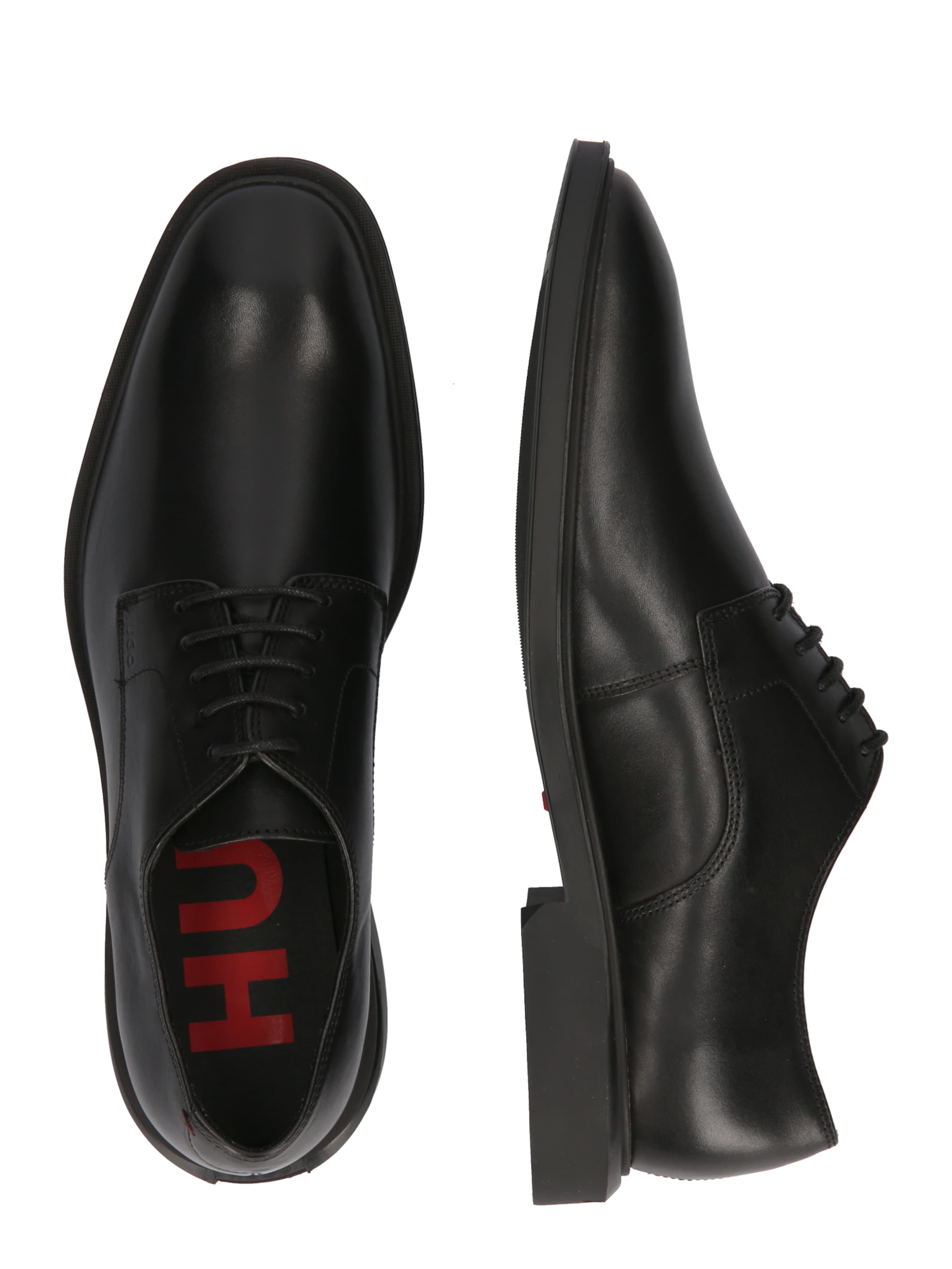 HUGO Обувь на шнуровке в Черный