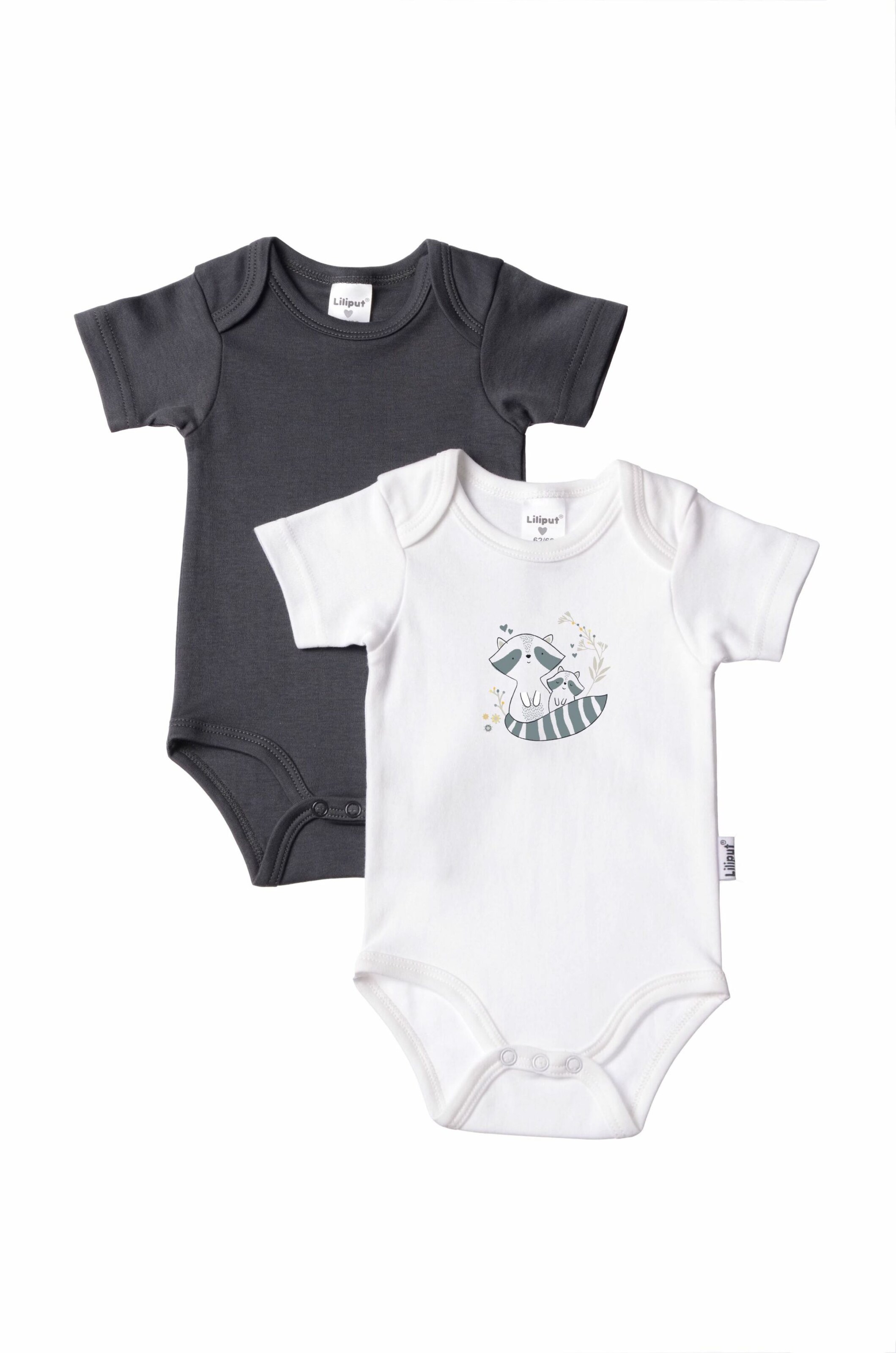 LILIPUT Romper/Bodysuit 'Waschbär' in Grey: front