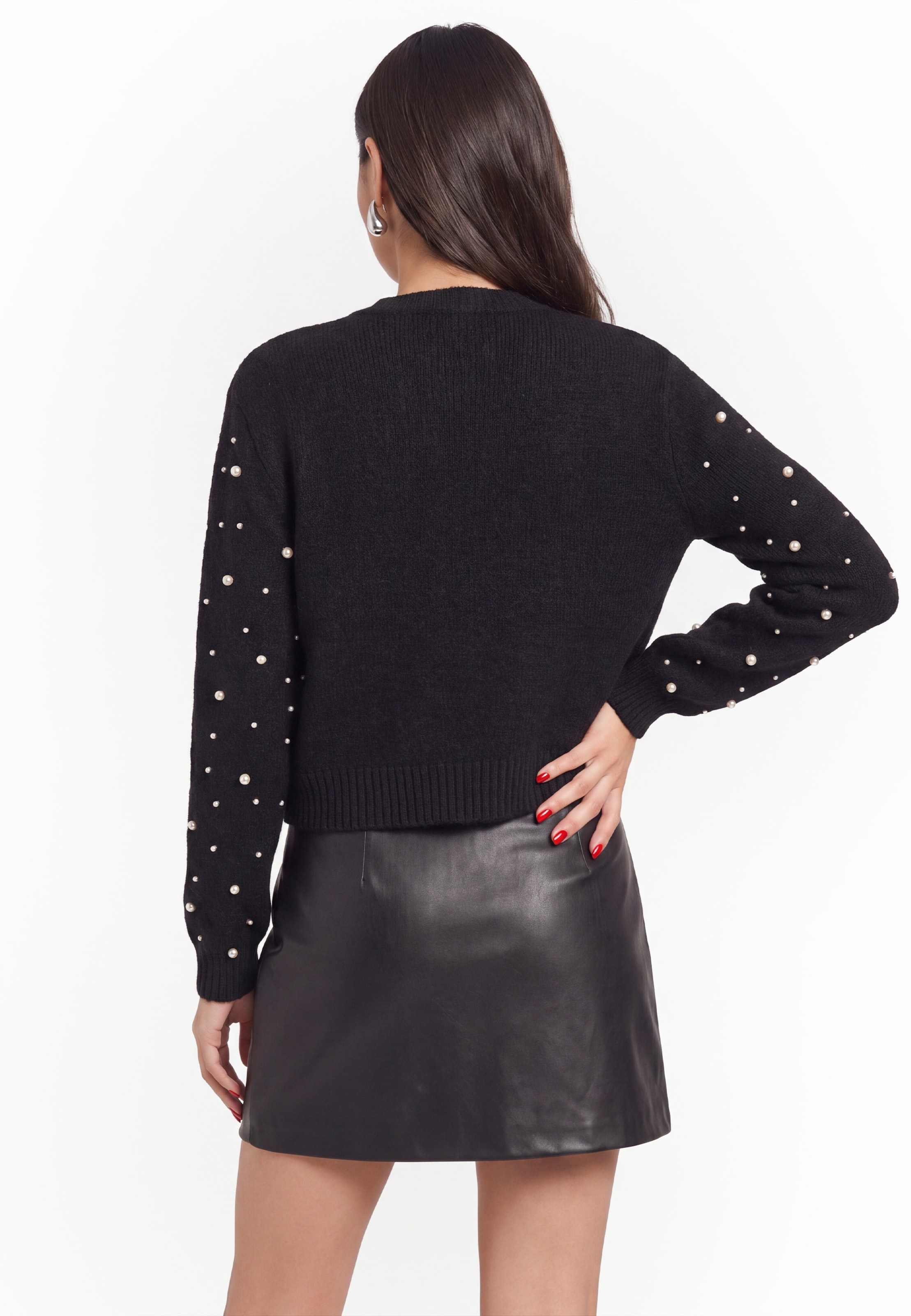 faina - Cárdigan en negro