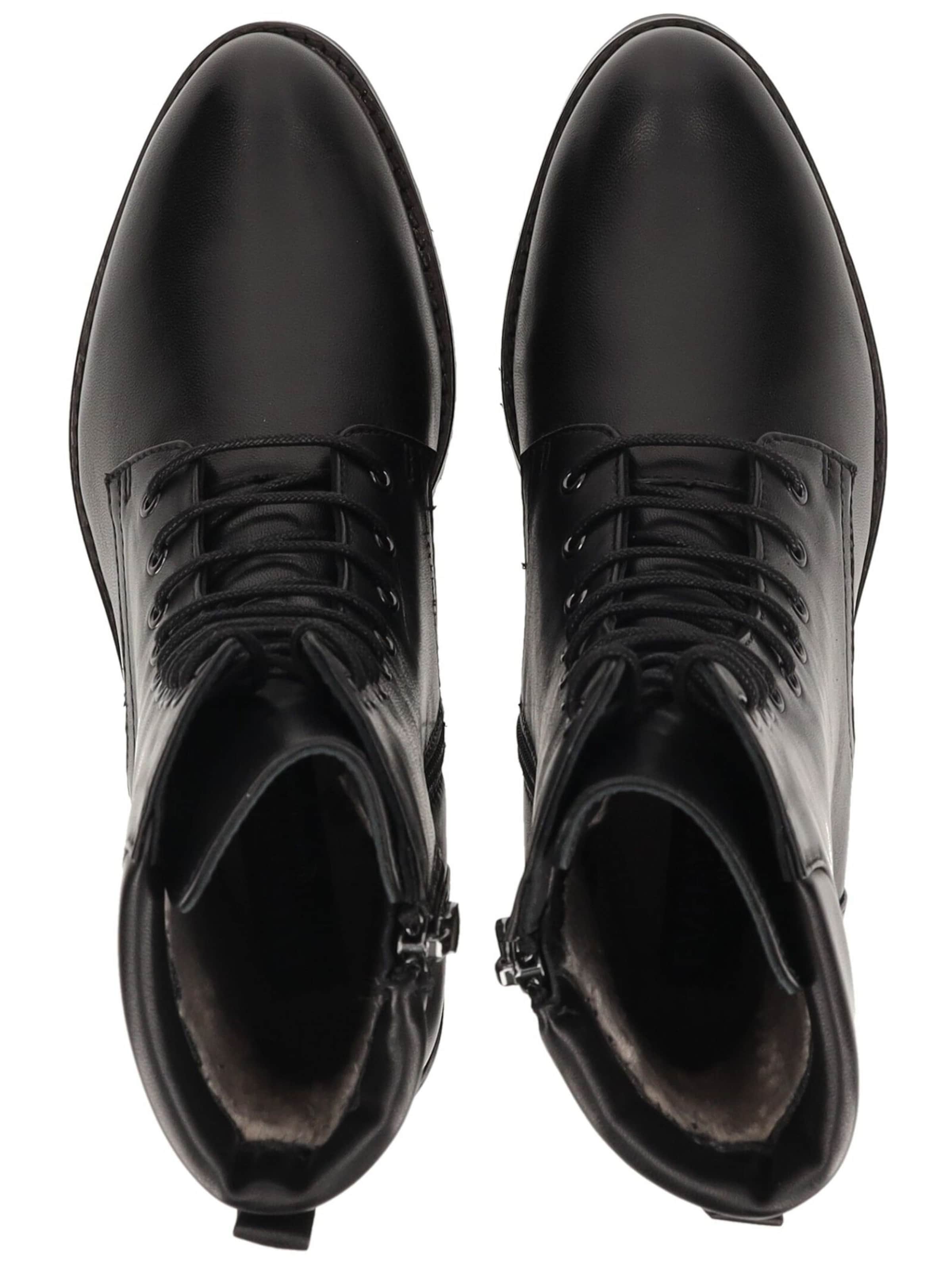 Everybody Lace-Up Ankle Boots in Black