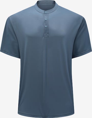 YOUTHUP Shirt 'Leibfrei' in Blau: Vorderseite