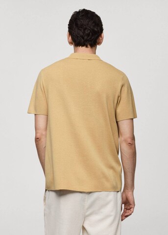 MANGO MAN Shirt 'Lino' in Geel