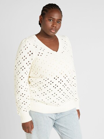 Pull-over 'Vibarella' EVOKED en beige : devant