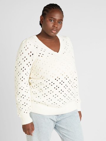 EVOKED Pullover 'Vibarella' in Beige: predná strana