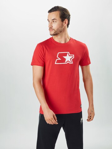 Coupe regular T-Shirt Starter Black Label en rouge : devant