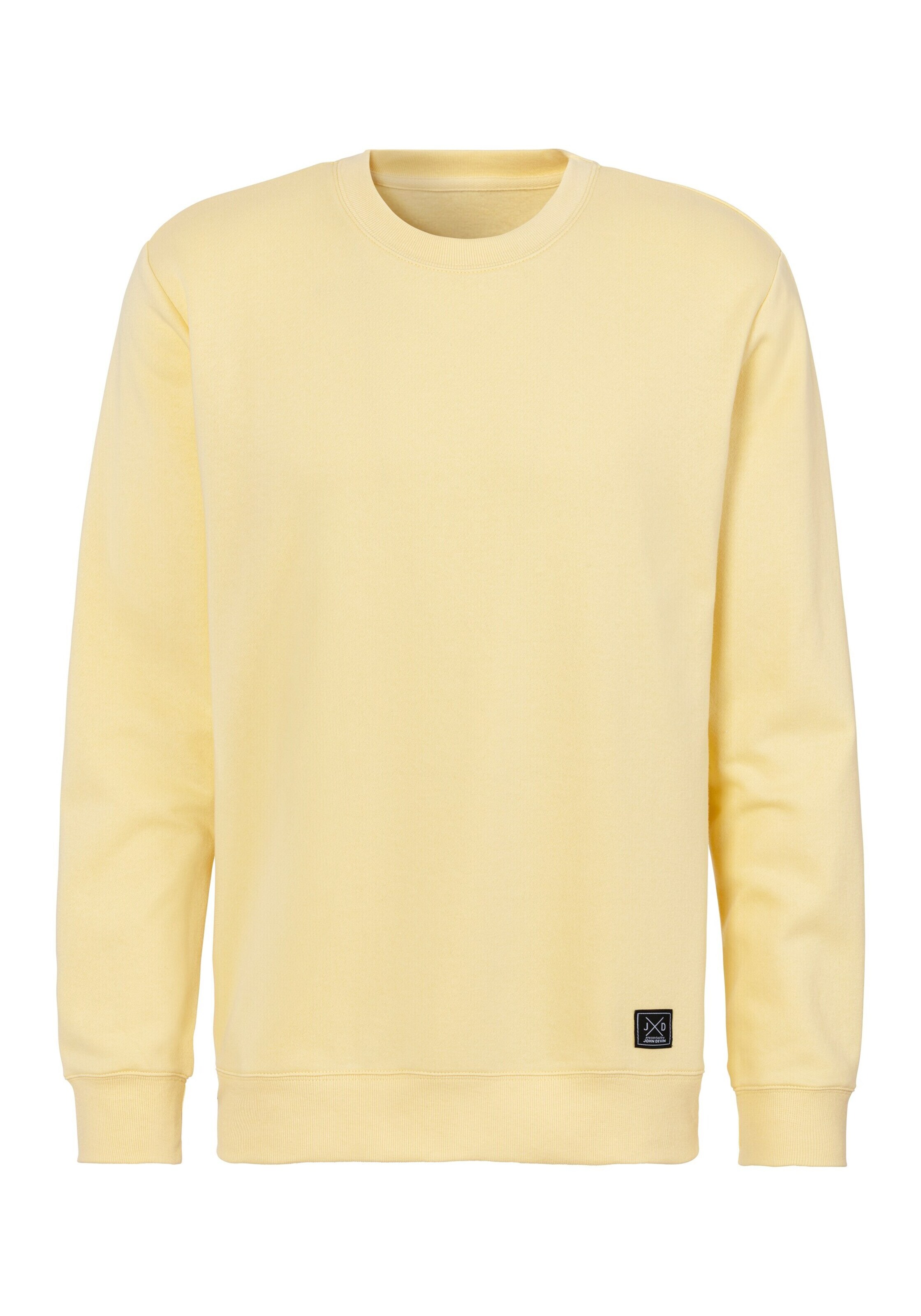 JOHN DEVIN Sweatshirt in Yellow: front