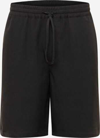 Urban Classics Loose fit Pants in Black: front