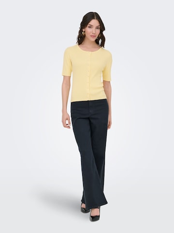 JDY Gebreid vest 'JDYGaby' in Geel