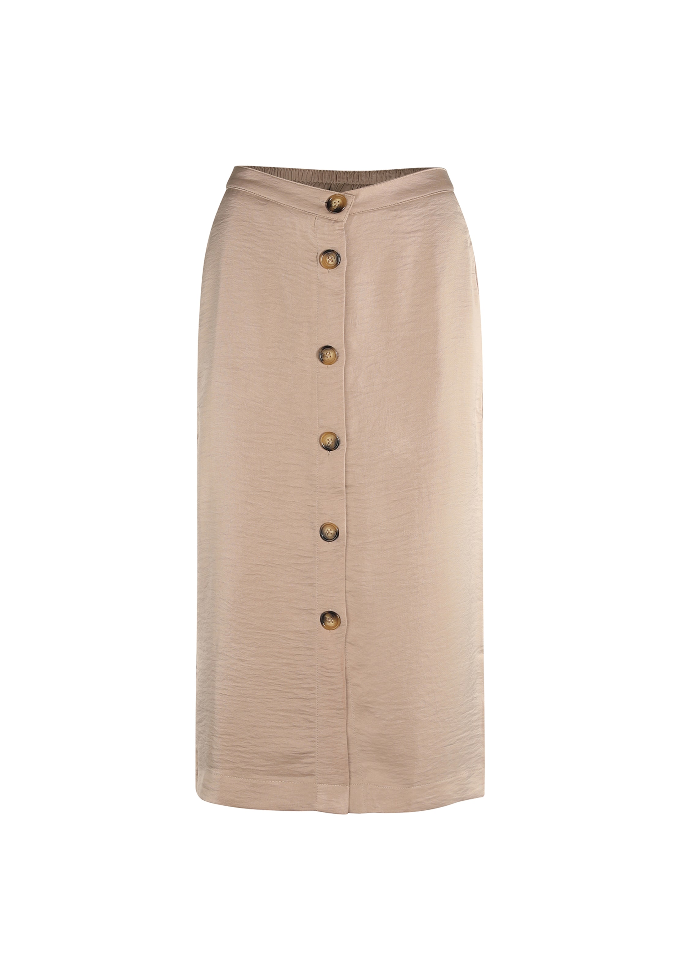 FRESHLIONS Bleistiftrock 'Liora' in Beige: Vorderseite