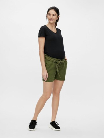 Regular Pantaloni 'Ellena' de la MAMALICIOUS pe verde
