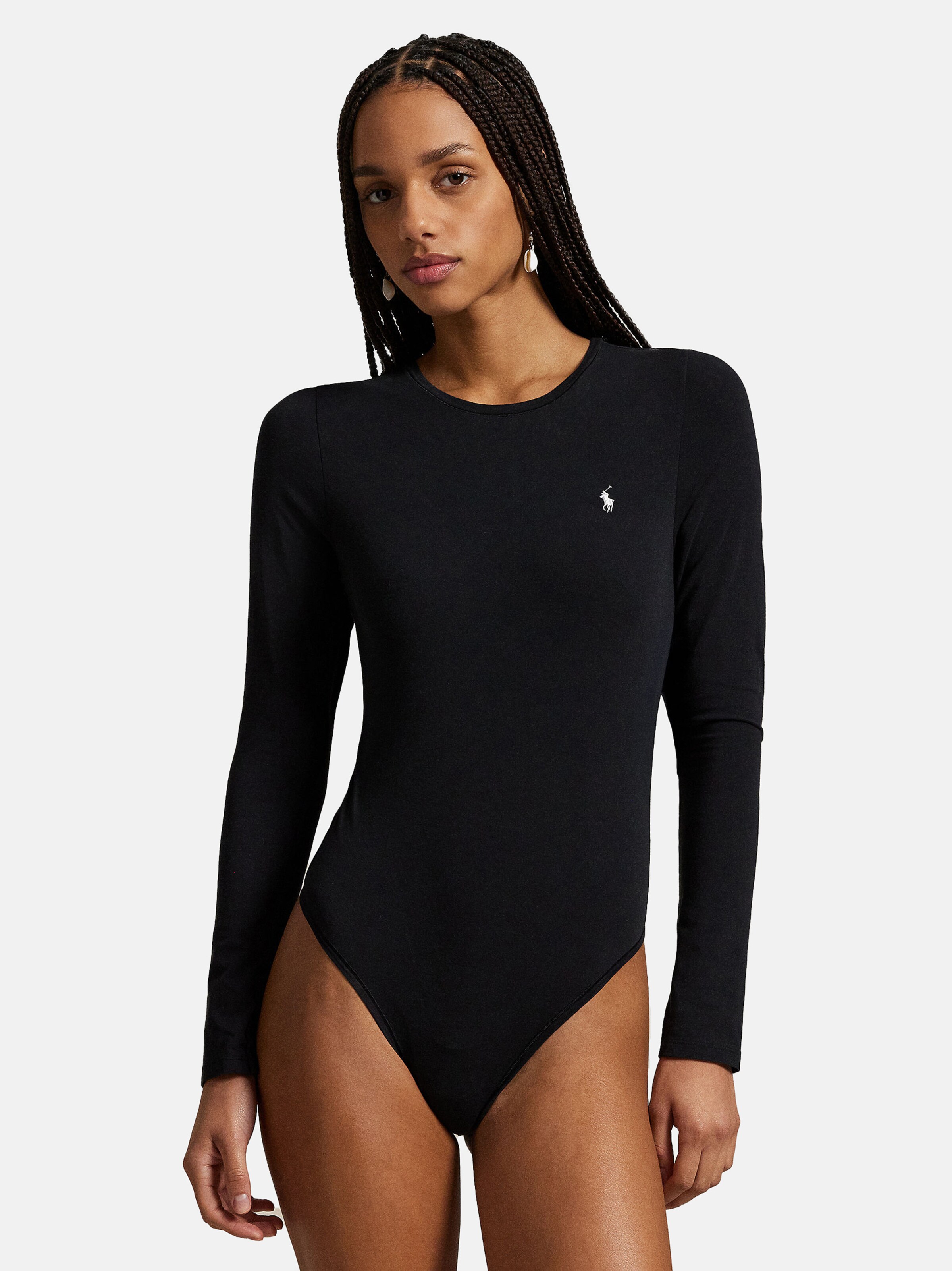 Body ' Club Cotton ' Polo Ralph Lauren en noir : devant