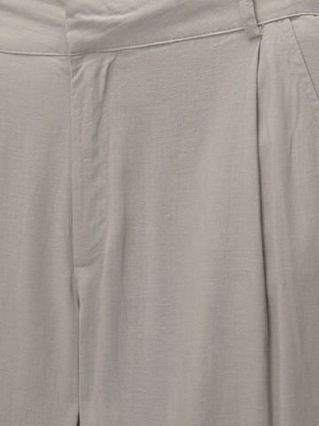 Pull&Bear Wide Leg Hose in Grau