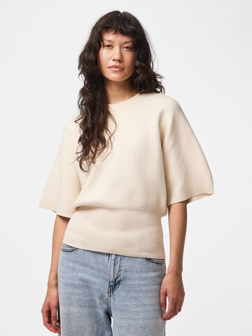 Maglietta 'PCJASSY' di PIECES in beige: frontale