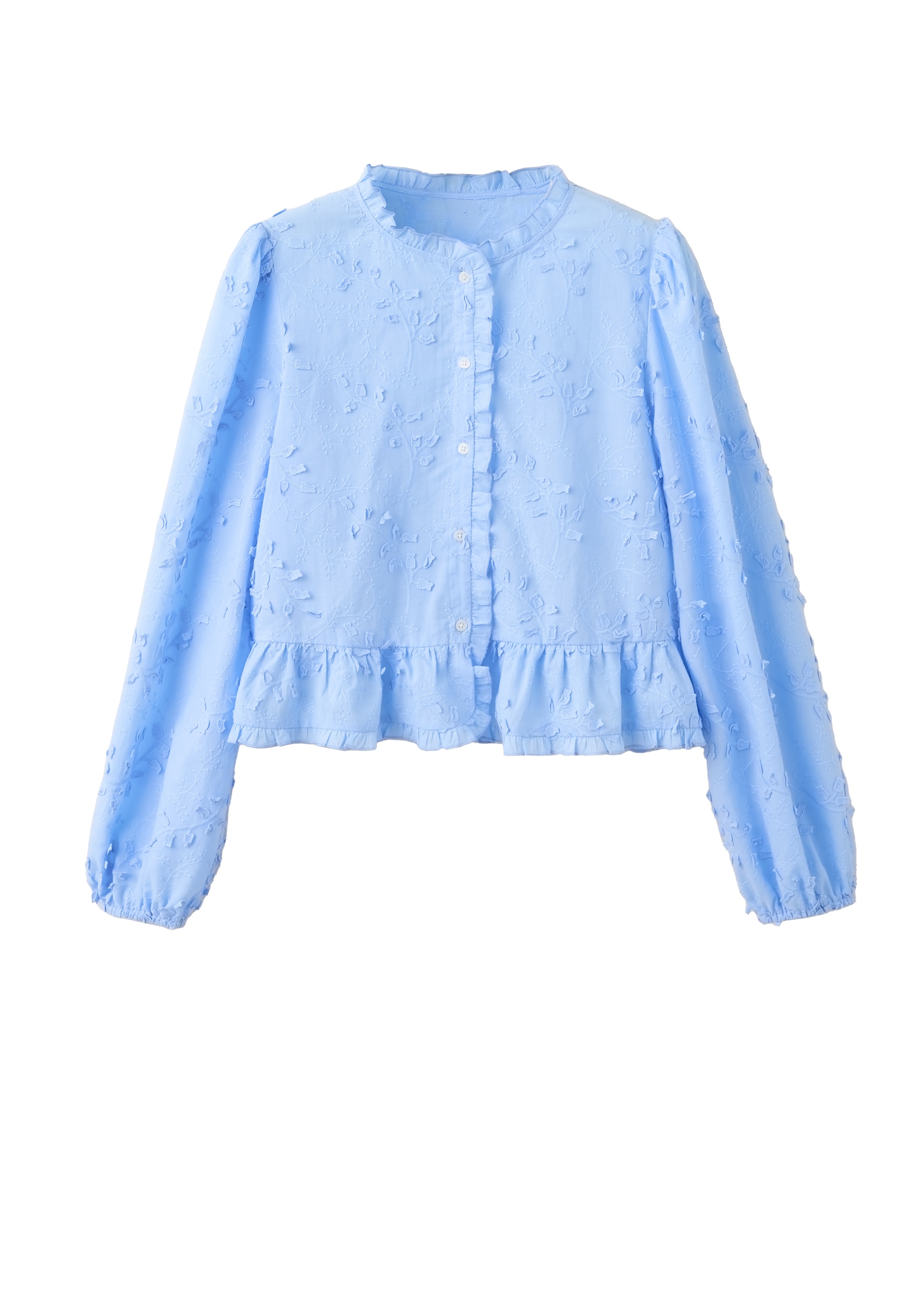 MANGO Blouse 'FRESITA' in XS in de kleur Blauw, Productweergave