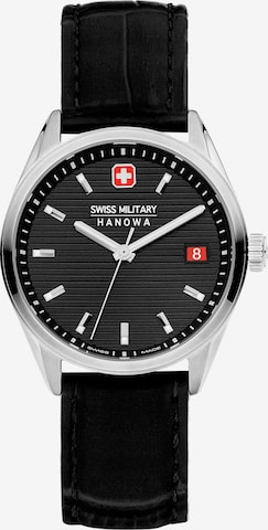 SWISS MILITARY HANOWA Analoog horloge 'Roadrunner' in Zwart: voorkant