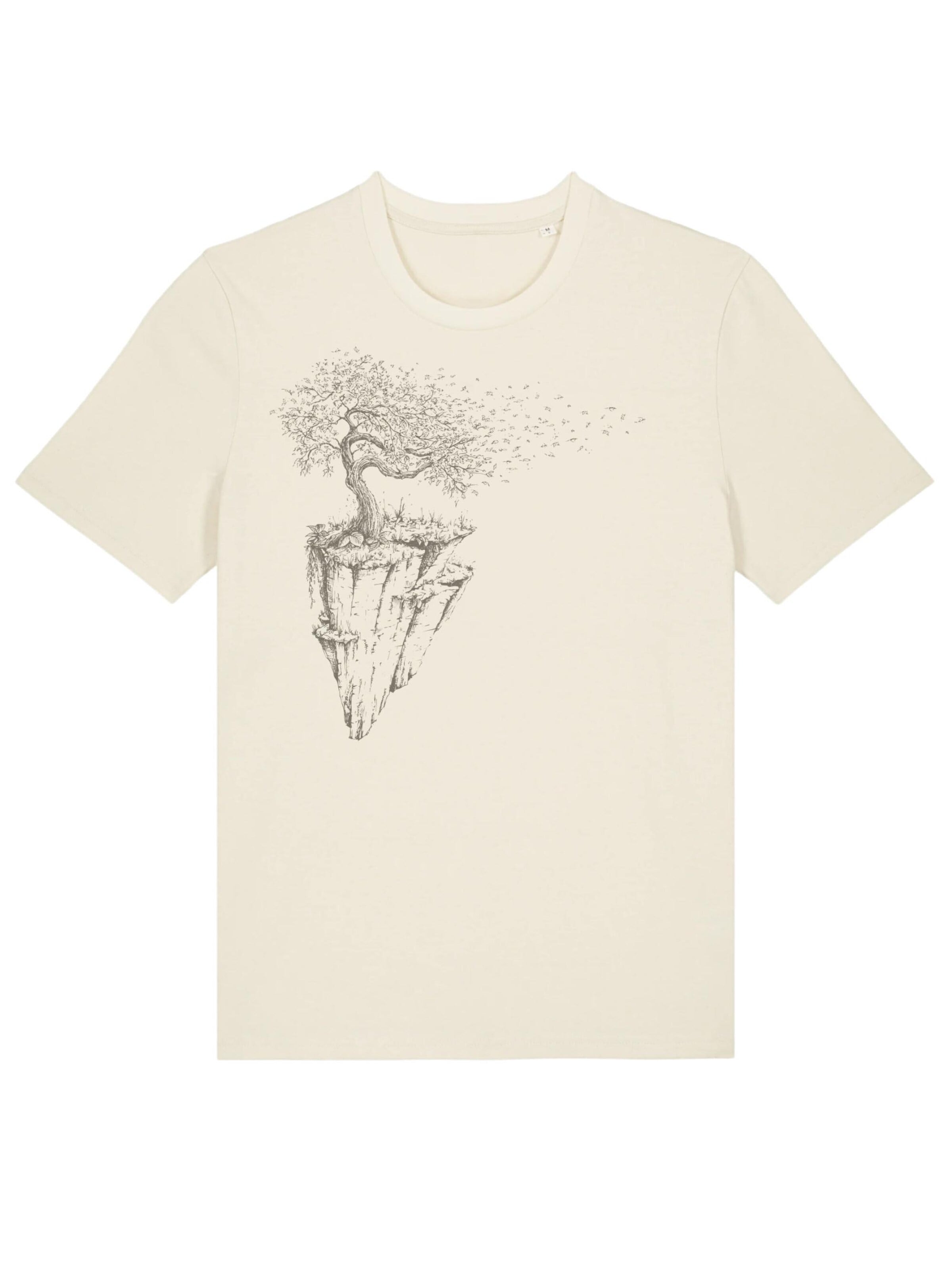 Life-Tree Shirt 'Organic Fairwear Maple Island' in White: front
