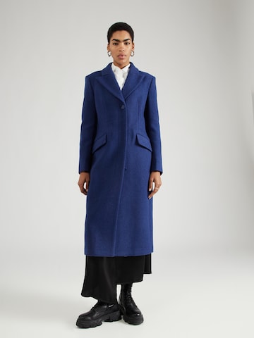 Sisley Ανοιξιάτικο και φθινοπωρινό παλτό σε μπλε: μπροστά