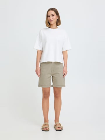 Oxmo Regular Trousers ' OXKvita ' in Beige