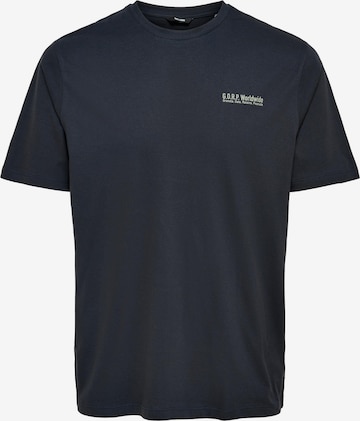 T-Shirt 'ADAM' Only & Sons en bleu : devant