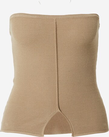 LeGer by Lena Gercke Knitted Top 'Fabiola' in Beige: front