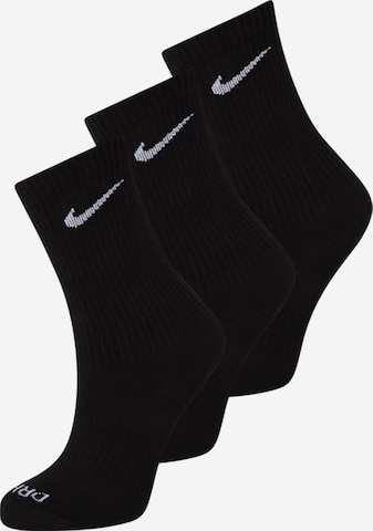 Nike Sportswear Urheilusukat 'Everyday Plus' värissä musta: etupuoli