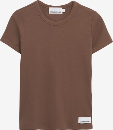 ARMEDANGELS T-Shirt 'Karda' in Braun: Vorderseite