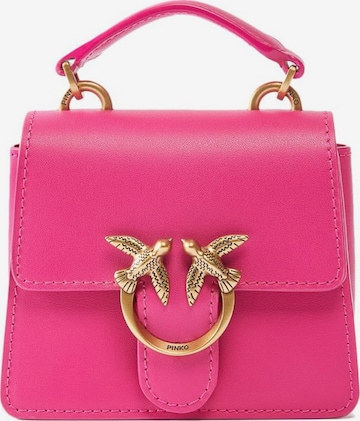 PINKO Handtasche 'Love One Top Handle Micro Light Vitello Seta' in Pink: Vorderseite
