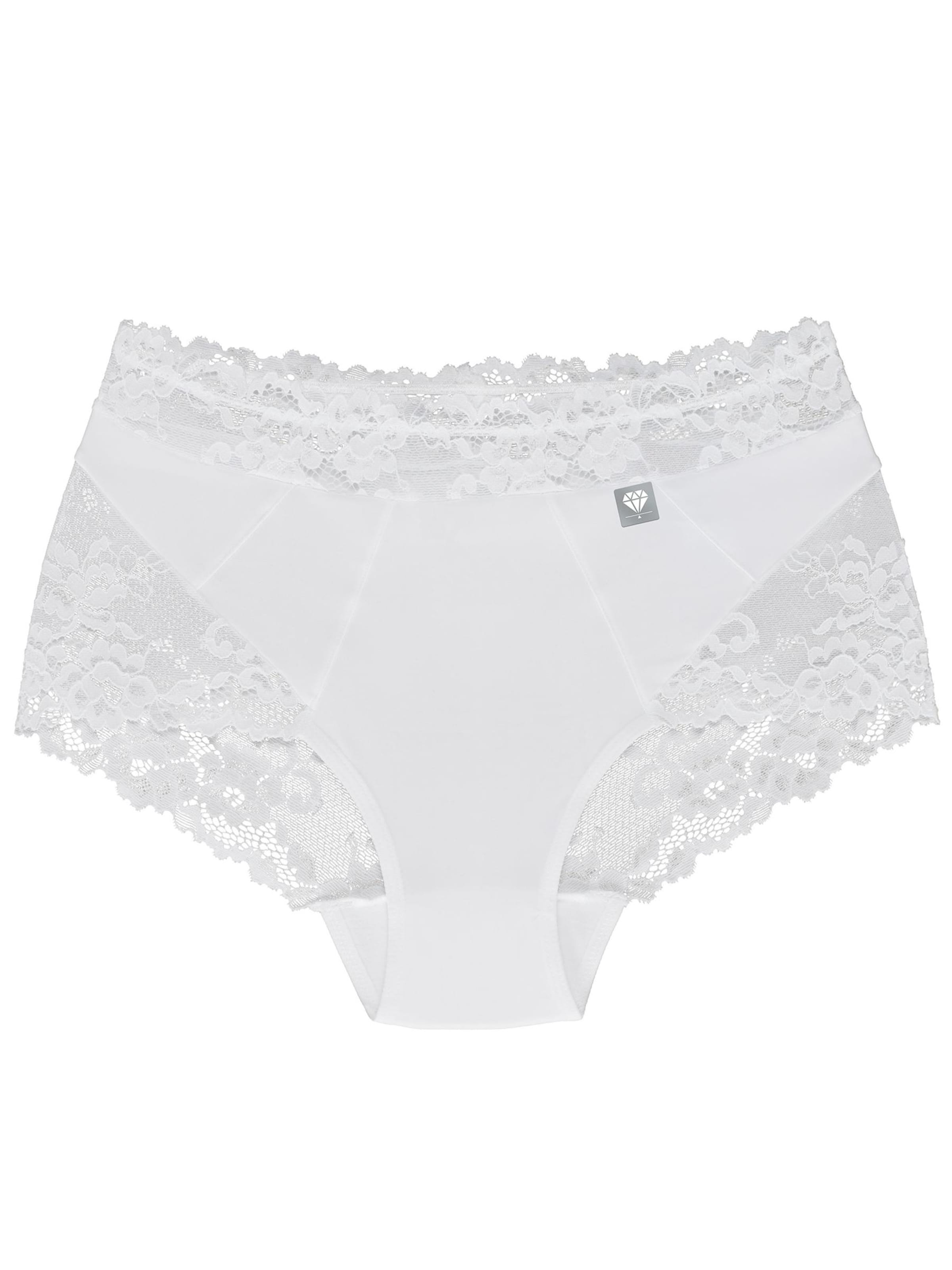 Wolbar Slip 'Diamond 3515' in Wit: voorkant