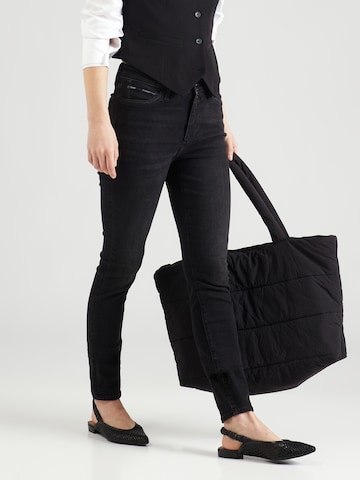 s.Oliver Skinny Jeans 'Izabell' in Zwart: voorkant