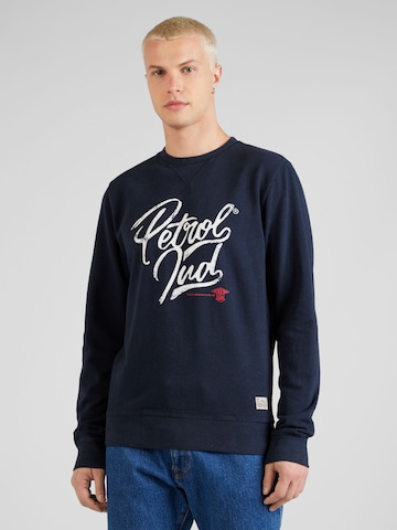 Petrol Industries Sweatshirt in Blue: front