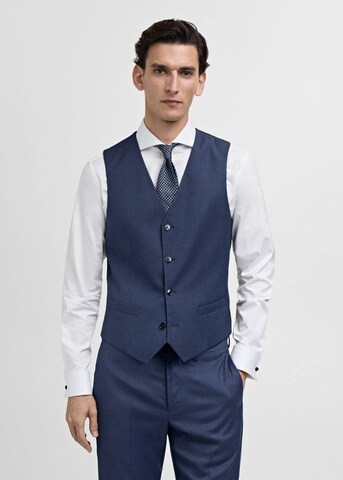 MANGO MAN Suit Vest in Blue: front