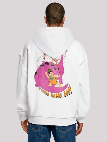 F4NT4STIC Sweatshirt 'Yabba Dabba Doo Familie Feuerstein' in Weiß: Vorderseite