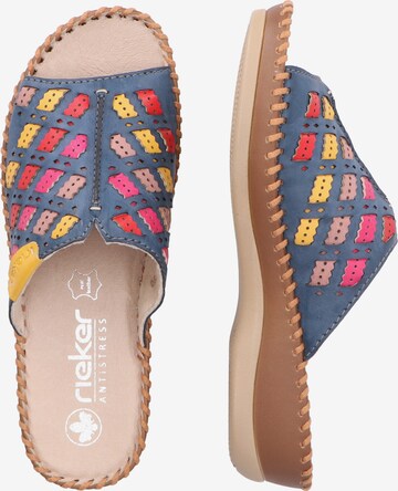 Rieker T-Bar Sandals in Mixed colors