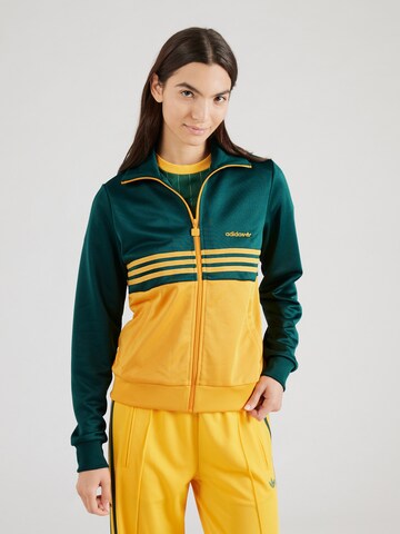 Giacca di felpa di ADIDAS ORIGINALS in verde: frontale