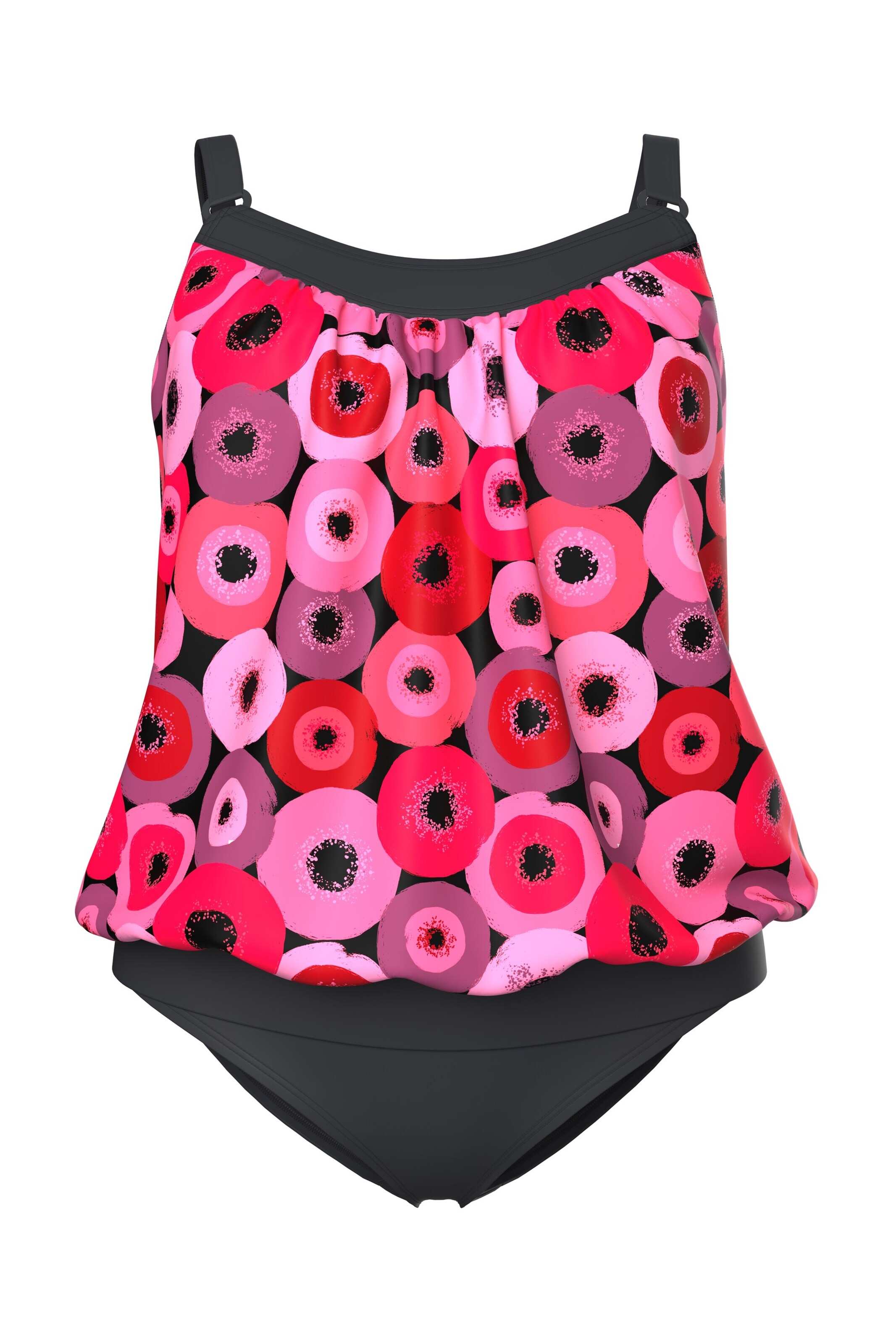 Ulla Popken Swimsuit in Pink: front