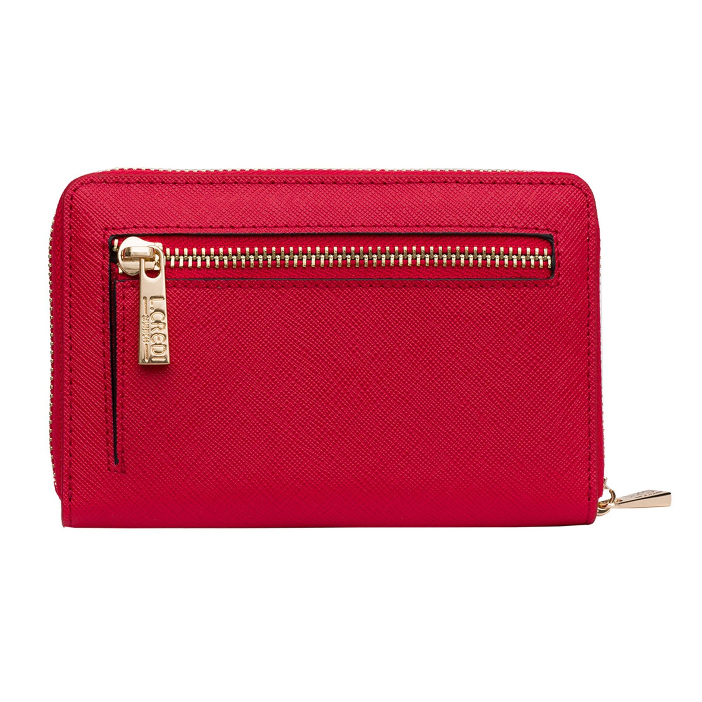 L.CREDI Wallet 'Poema' in Red