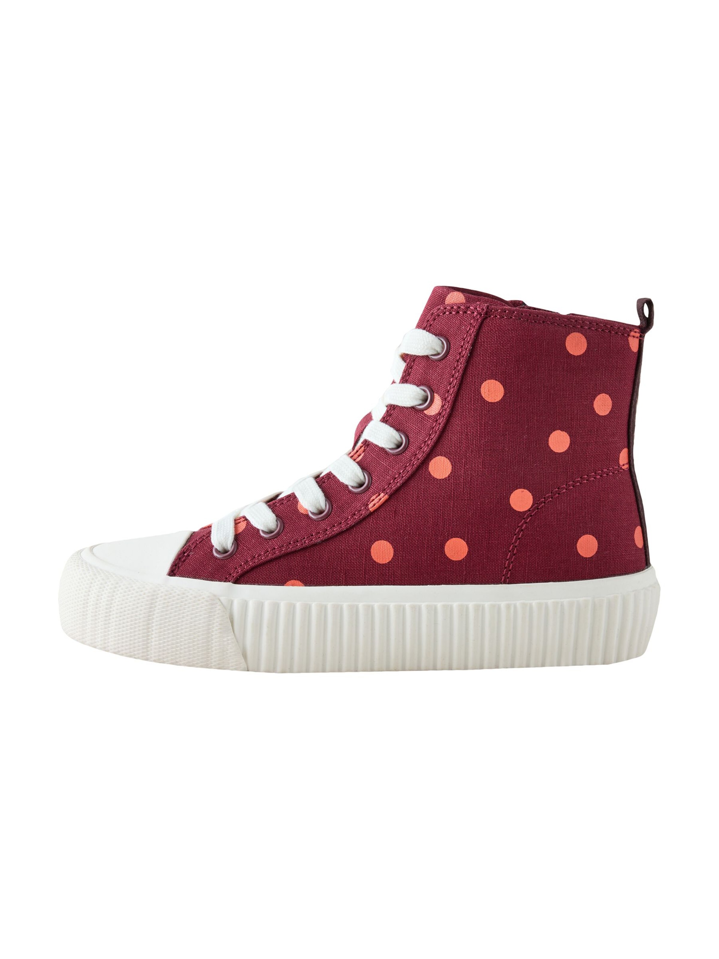 Sneaker de la Next pe roșu: față