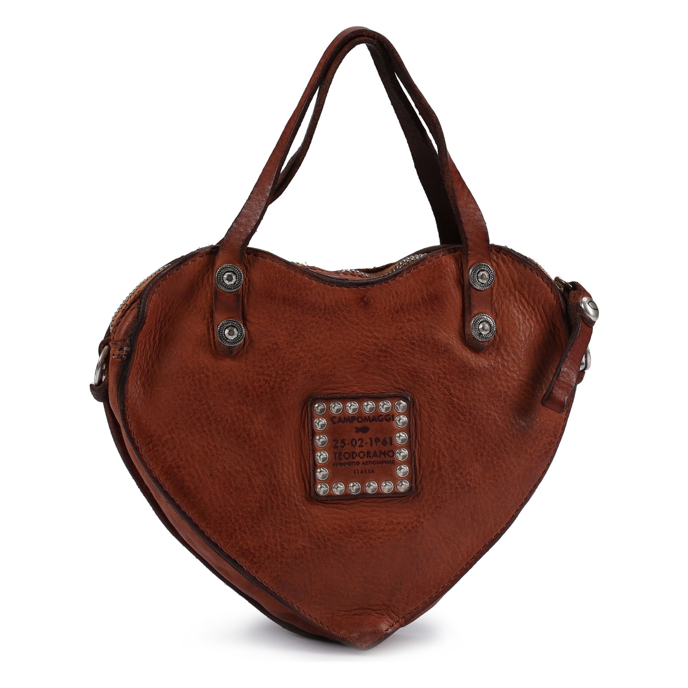 Borsa a mano 'Valentia' di Campomaggi in marrone: frontale