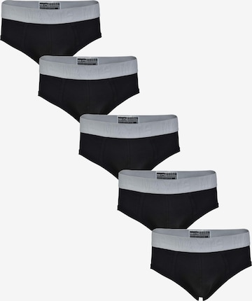 Slip 'COTTON MAX Slips Men 5er Pack' Maxte en noir : devant
