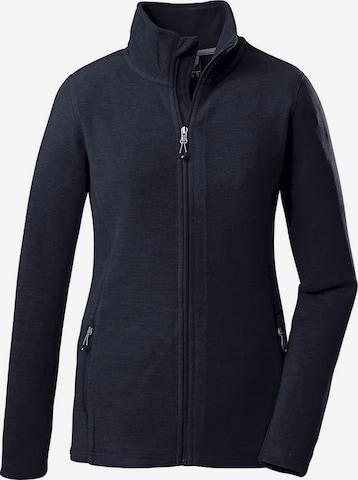 KILLTEC Athletic Fleece Jacket in Blue: front