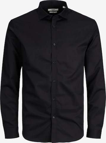 JACK & JONES Slim Fit Skjorte '12201905' i sort: forside