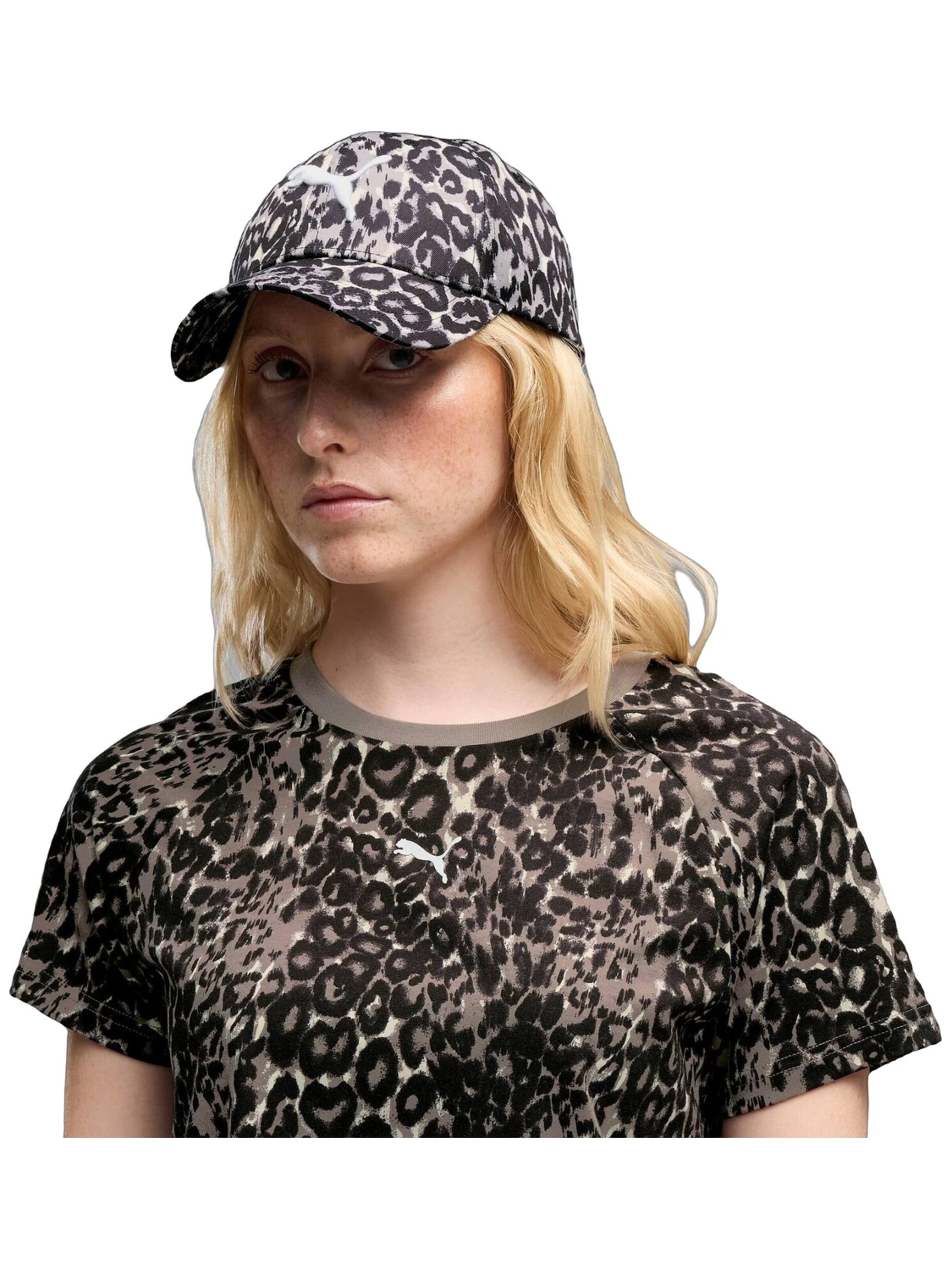 PUMA Sportpet 'Puma Ess Elevated Aop Bb Cap' in 54-64 in de kleur Zwart, Productweergave