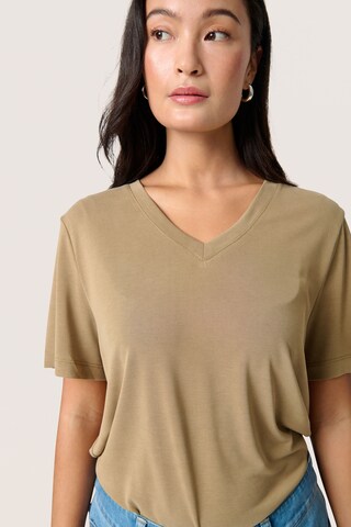 T-shirt 'Columbine' SOAKED IN LUXURY en beige
