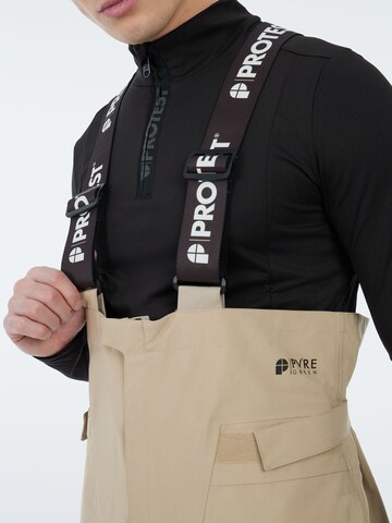 PROTEST Regular Workout Pants 'PRTBASE' in Brown